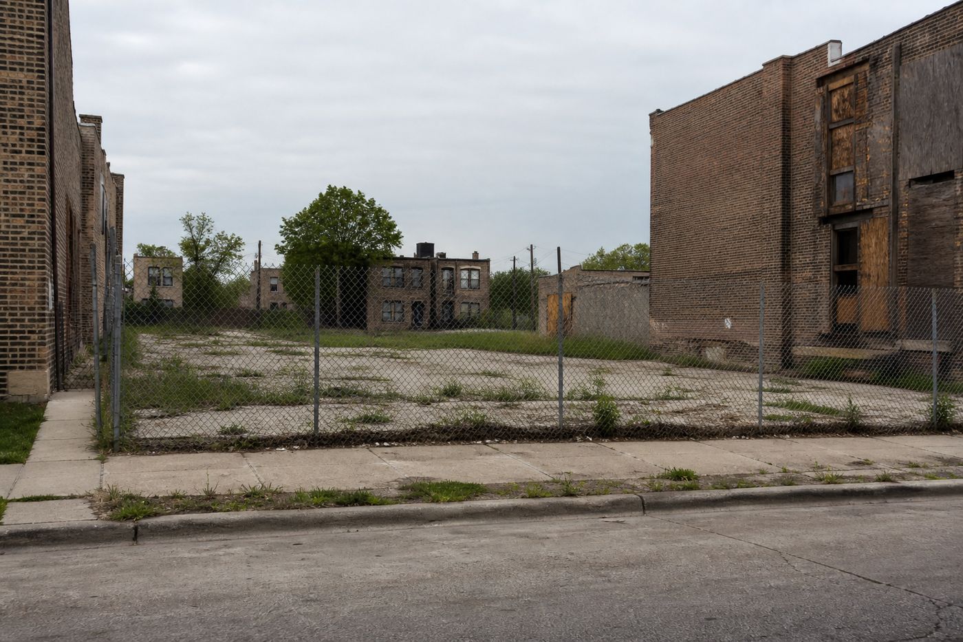 Vacant lot conditions along a West Side Chicago corridor